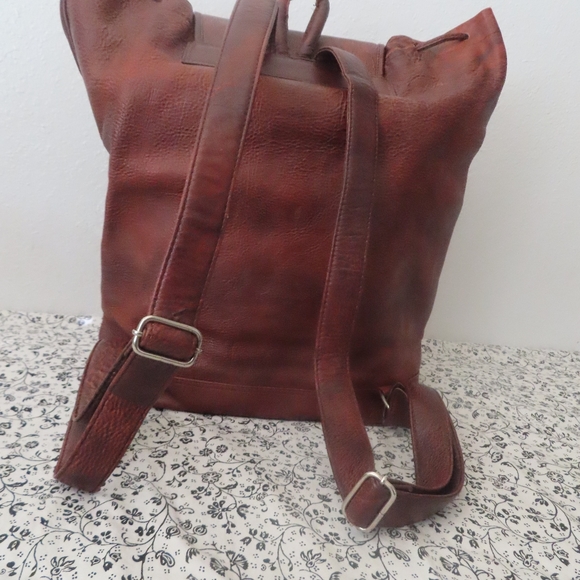 unbranded leather backpack bag - Picture 2 of 12